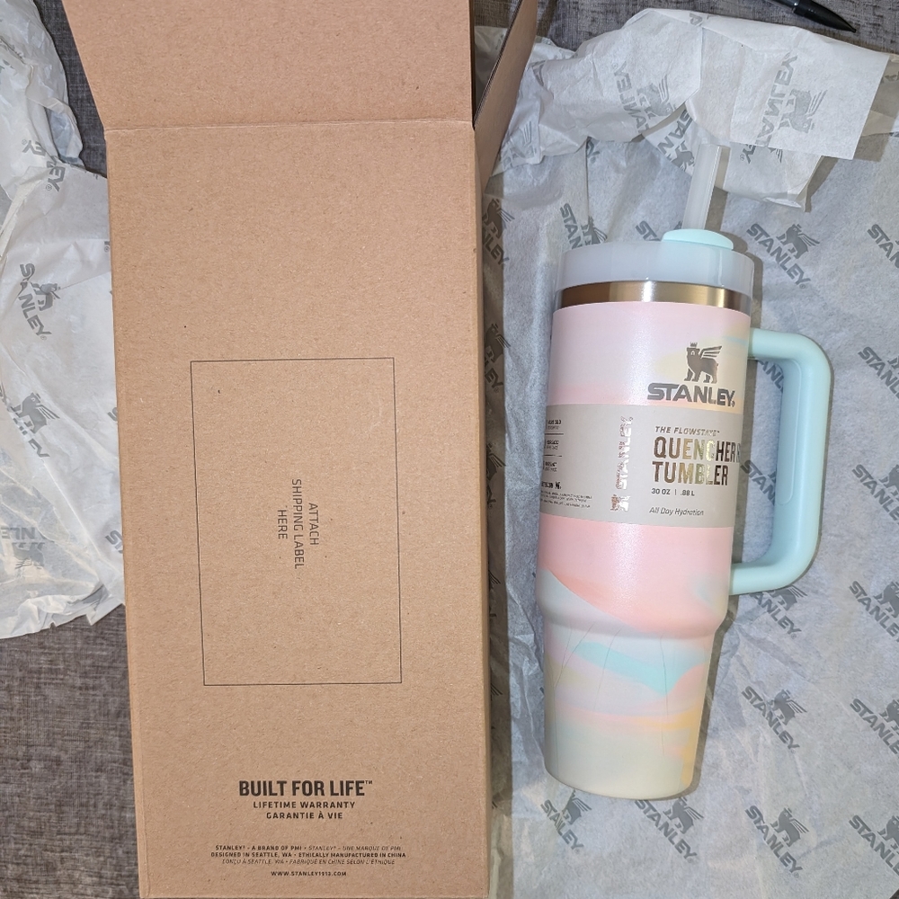 THE CLEAN SLATE QUENCHER H2.0 FLOWSTATE™ TUMBLER | 30 OZ Warm Serene Brushstroke